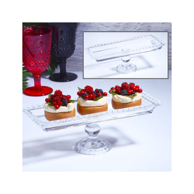 Art de la table dessert Présentoir à gâteau forme rectangulaire