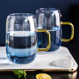 Art de la table dessert Ensemble de 1 carafe en verre et 4 tasses