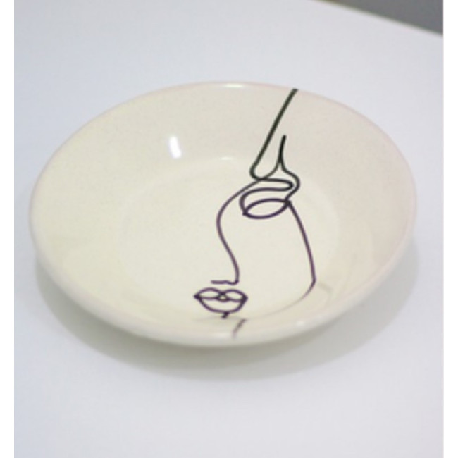 FACE ART Ensembles de 2 assiettes