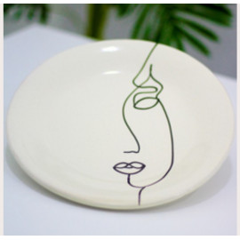 FACE ART Ensembles de 2 assiettes