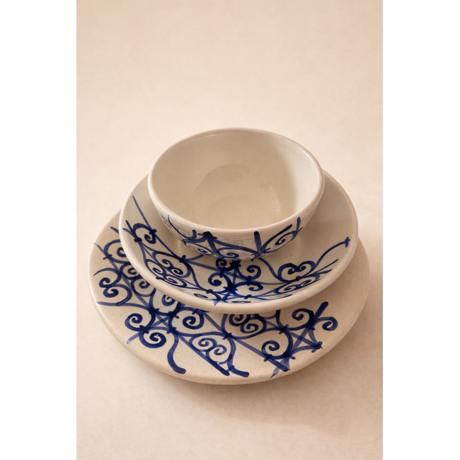 FER FORGÉ Service à table (18 pièces) pour 6 personnes